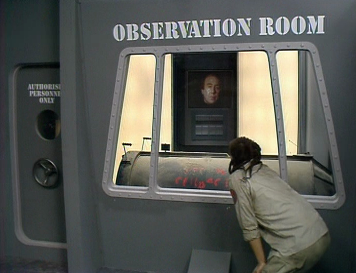 Lister and Holly in the Observation Room