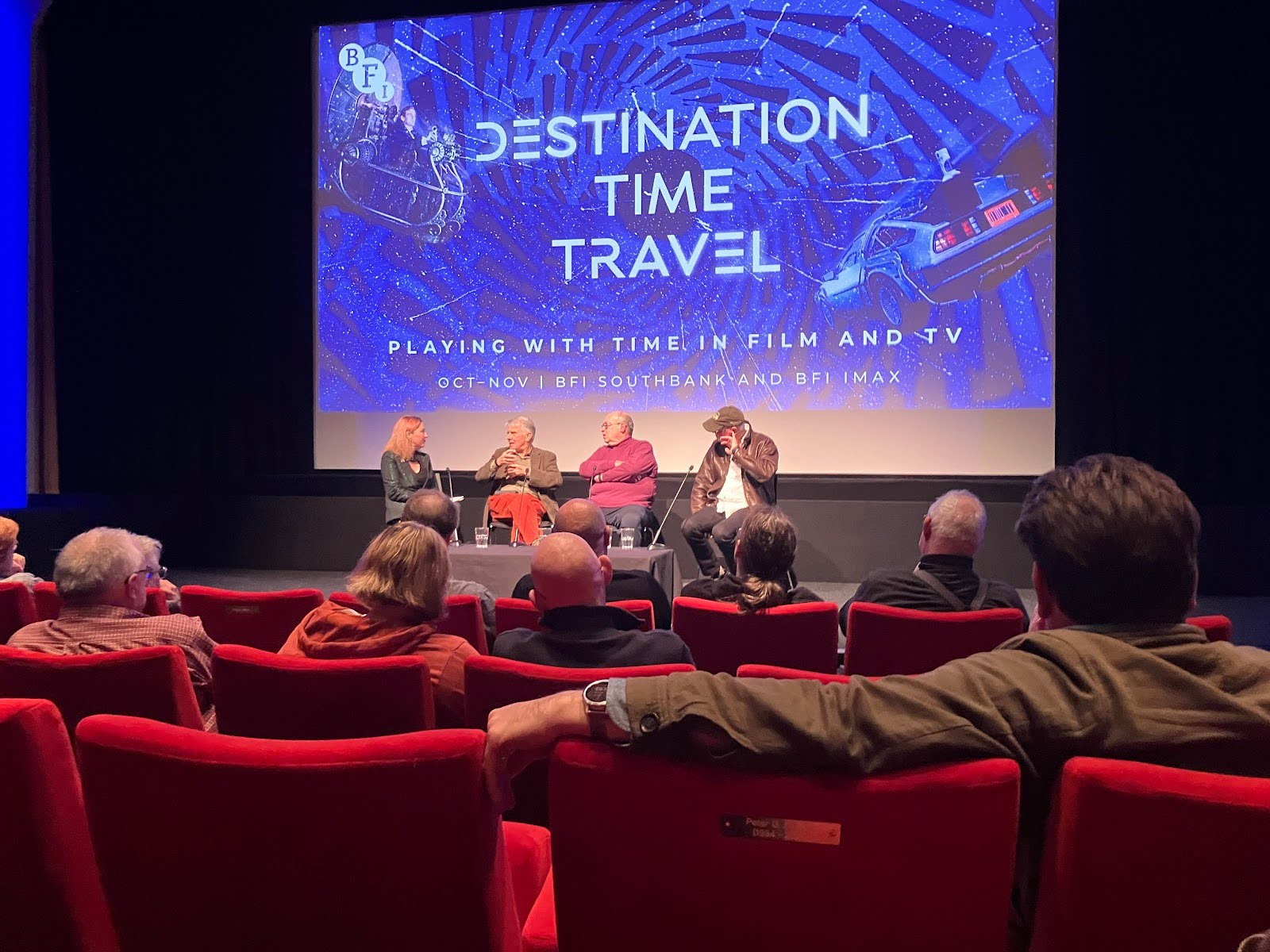 Anna Smith, Paul Jackson, Rob Grant and Ed Bye at the BFI